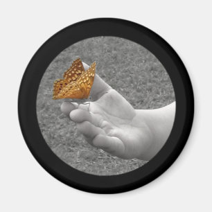 Butterfly Button Magnet