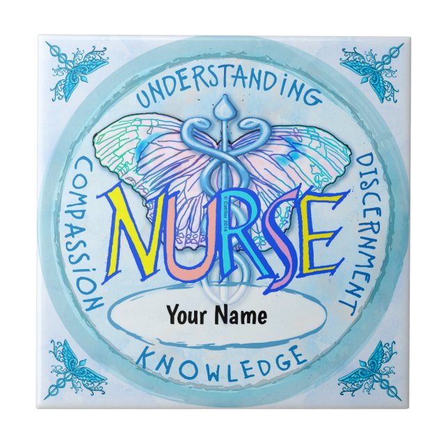 Butterfly caduceus nurse  tile (Front)