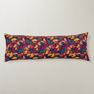 Butterfly Camo Floral Aesthetic Decor Floral Memor Body Cushion