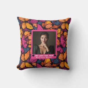 Butterfly Camo  Motherhood Room Decor Hawaiian Cushion