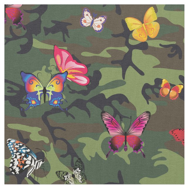 butterfly camouflage fabric (Close Up)