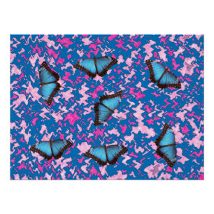 Butterfly Camouflage Pattern Office Peace Destiny Poster