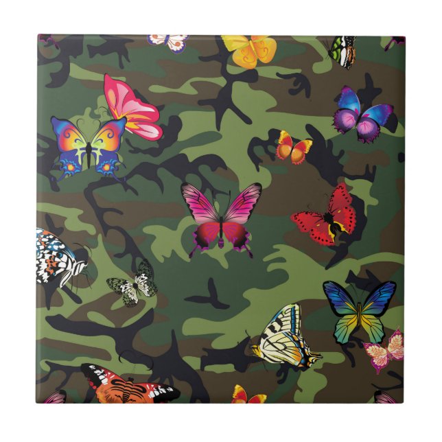 butterfly camouflage tile (Front)