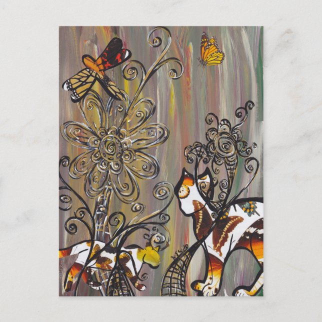 Butterfly Cats Postcards (Front)