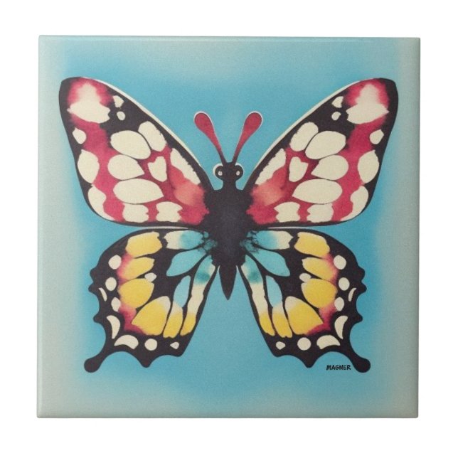 Butterfly Ceramic Tile (Front)