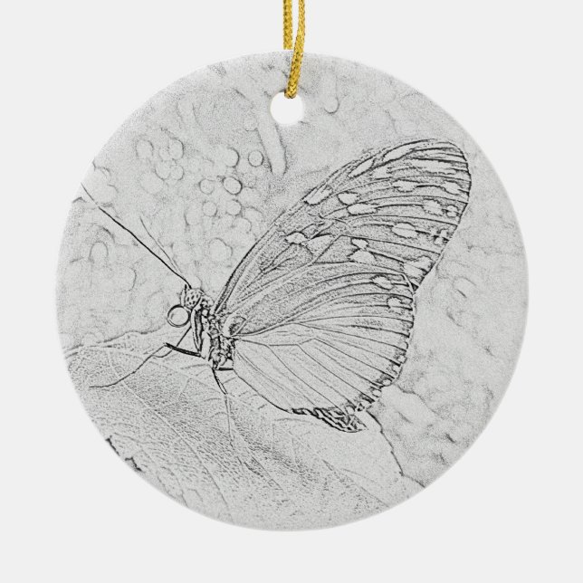 Butterfly Ceramic Tree Decoration (Front)