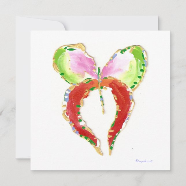 butterfly change of address card (Front)