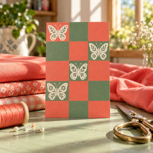 Butterfly Checkers Art Print
