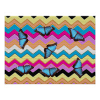 Butterfly Chevrons  Pattern Office Peace Destiny