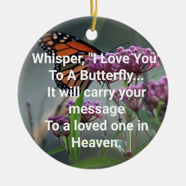 Butterfly Christmas Ornament (Front)