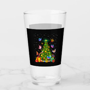 butterfly christmas tree glass