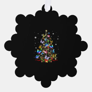 Butterfly Christmas Tree Lights Women Girls Xmas B Decoration Card