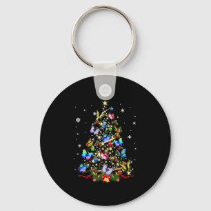 Butterfly Christmas Tree Lights Women Girls Xmas B Key Ring