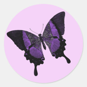 Butterfly Classic Round Sticker