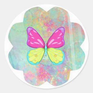 Butterfly Classic Round Sticker
