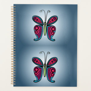 Butterfly Classic Round Sticker Ceramic Ornament Planner