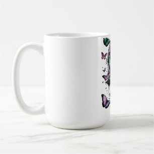 Butterfly Coffee Mug   Fairycore Floral Inspiratio