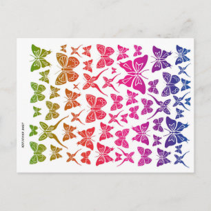 Butterfly Collage Postcard