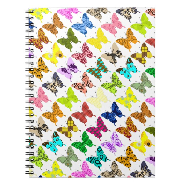 Butterfly Collage Spiral Notebook (Front)