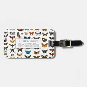 BUTTERFLY COLLECTION TRAVEL LUGGAGE TAG