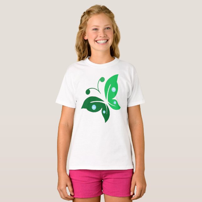 butterfly color T-Shirt (Front Full)