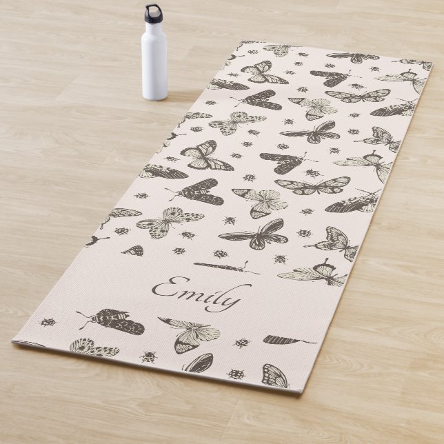  Butterfly colourful Pattern Yoga Mat (In Situ)