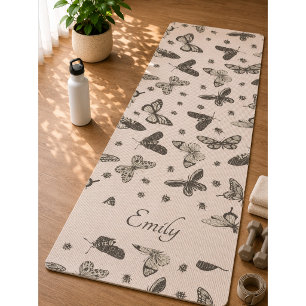 Butterfly colourful Pattern Yoga Mat