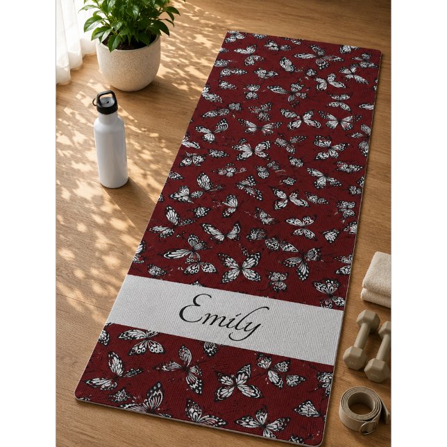  Butterfly colourful Pattern Yoga Mat (Creator Uploaded)