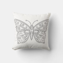 Butterfly Colouring Book Pillow