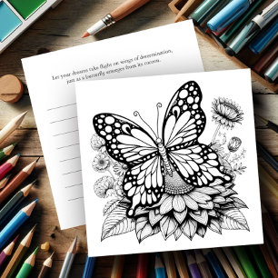 Butterfly Colouring Cards with Journal