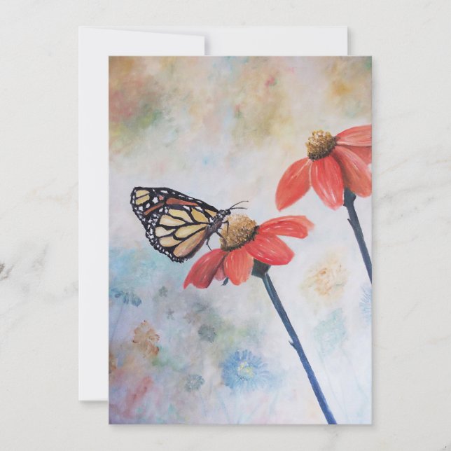 Butterfly Commissioned Painting Save The Date (Front)