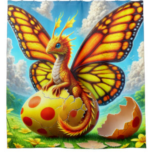 Butterfly Creature Shower Curtain