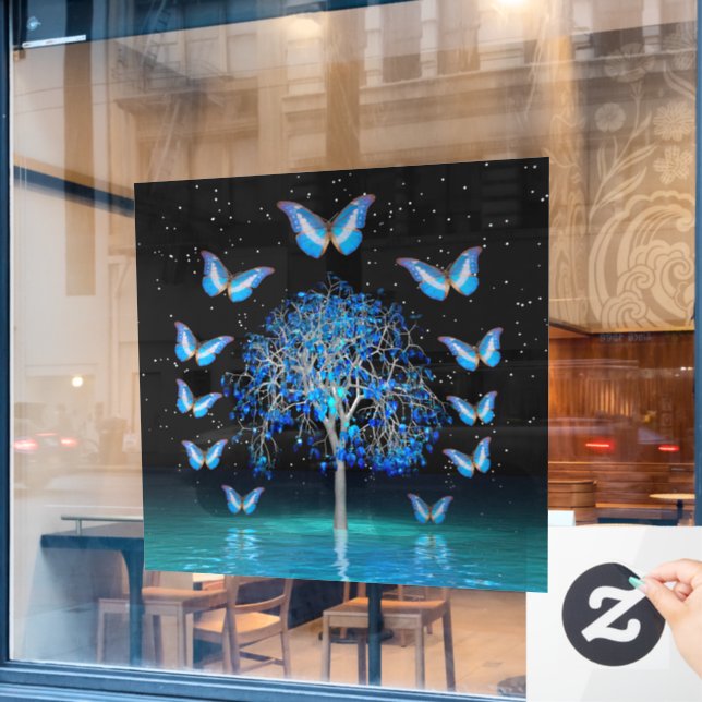 Butterfly Crystal Tree  (Cafe Window)