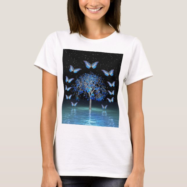 Butterfly Crystal Tree T-Shirt (Front)