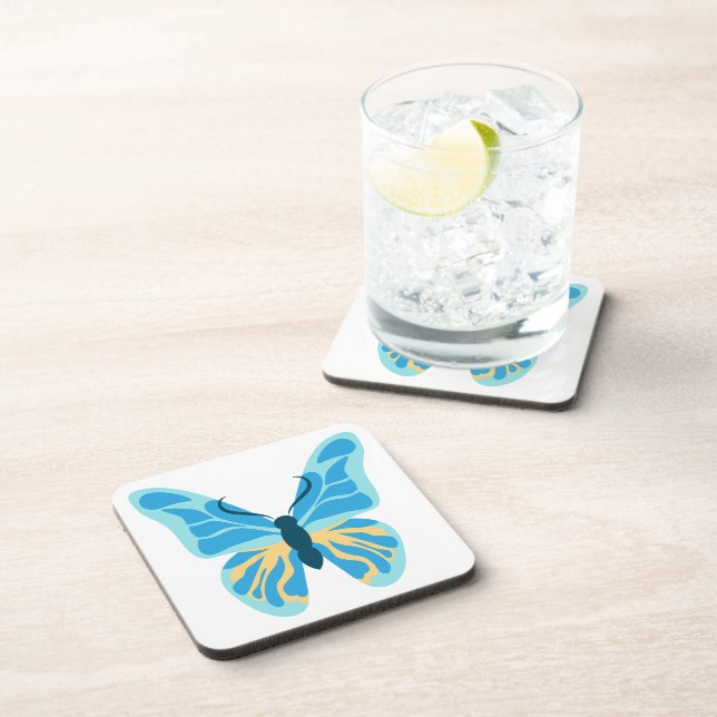 Butterfly Custom Colours Graphic Coaster (Right Side)