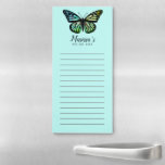 Butterfly Custom Grocery Shopping To-DO List Magnetic Notepad<br><div class="desc">Make your shopping lists in style with this customisable grocery shopping or to-do list notepad. Change the text to suit your needs. Keep or delete the lines too. Check my shop for more!</div>