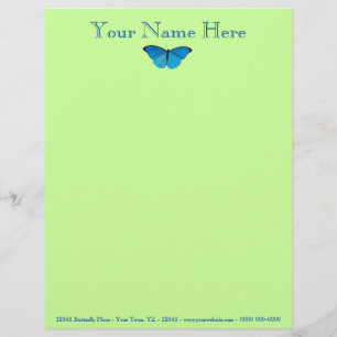 Butterfly Custom Letterhead