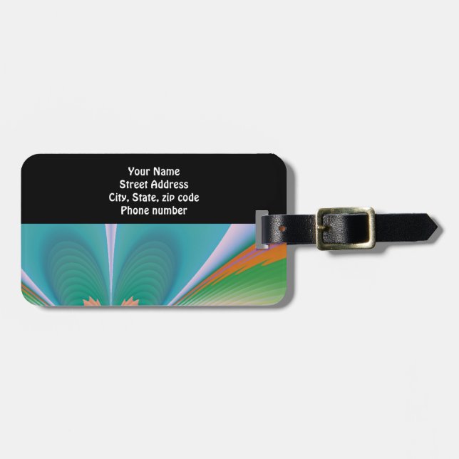 Butterfly - Customised Luggage Tag (Front Horizontal)