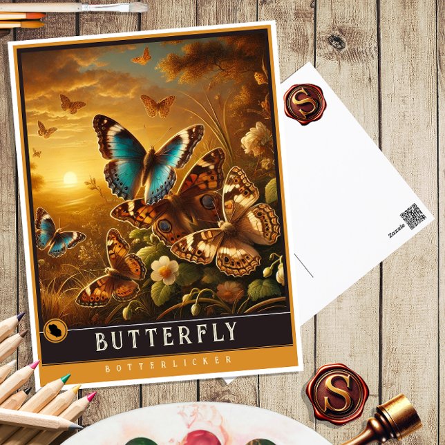 Butterfly | Cute Family Vintage Animal Postcard (Creator Uploaded)