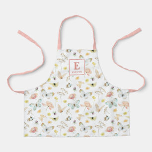Butterfly Cute Girls Apron