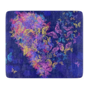 Butterfly Cutting Board Heart - Love