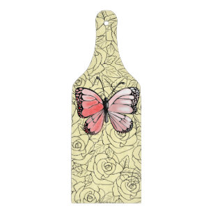 Butterfly Cutting Board Roses - Custom Colours