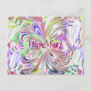 Butterfly dance postcard