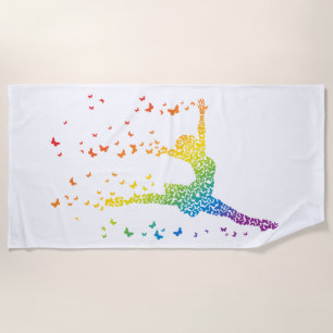 Butterfly Dancer Beach Towel