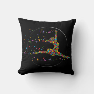Butterfly Dancer Throw Pillow