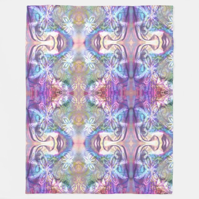Butterfly Daydream Art Print Fleece Blanket (Front)