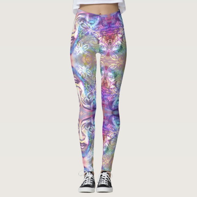 Butterfly Daydream Art Print Leggings (Front)
