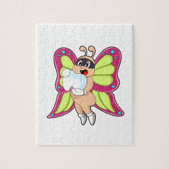 Butterfly Dentist Teeth Jigsaw Puzzle (Vertical)