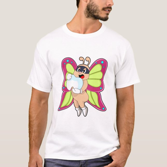 Butterfly Dentist Teeth T-Shirt (Front)