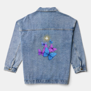Butterfly Design Denim Jacket